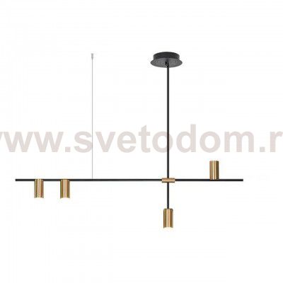 Люстра РИЯ черный/бронза w130*6 h60 GU10 4*10W Kink light 07621-4,20
