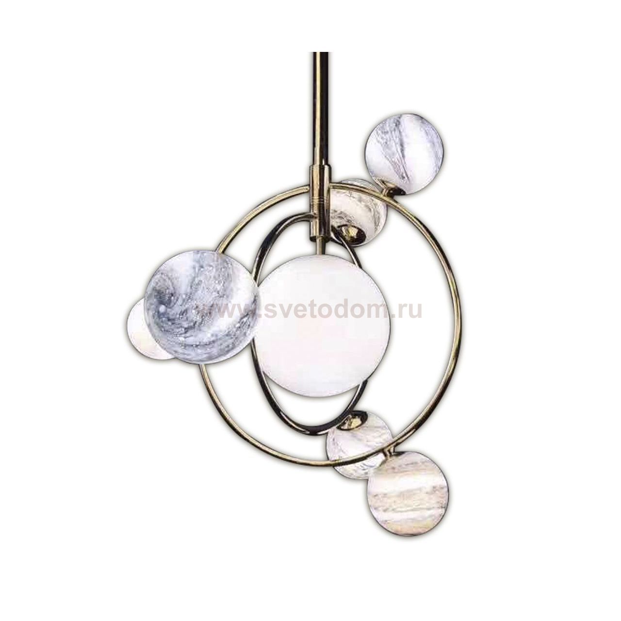 Подвесной светильник КОСМЕЯ золото w70*45 h90 G9 6*5W+E27 1*40W Kink light 07645-7