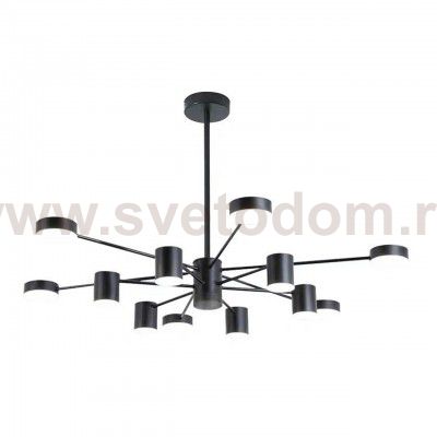 Люстра МЕКЛИ черная d80 h67 Led 6*5W+6*8W(4000К) Kink light 07649-12,19