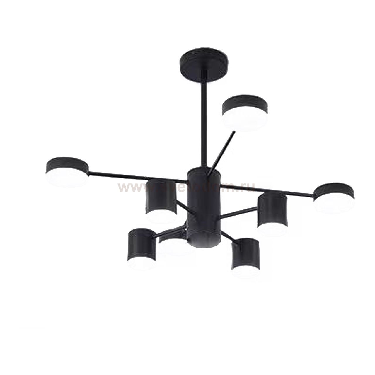 Люстра МЕКЛИ черная d75 h67 Led 4*5W+4*8W (4000К) Kink light 07649-8,19