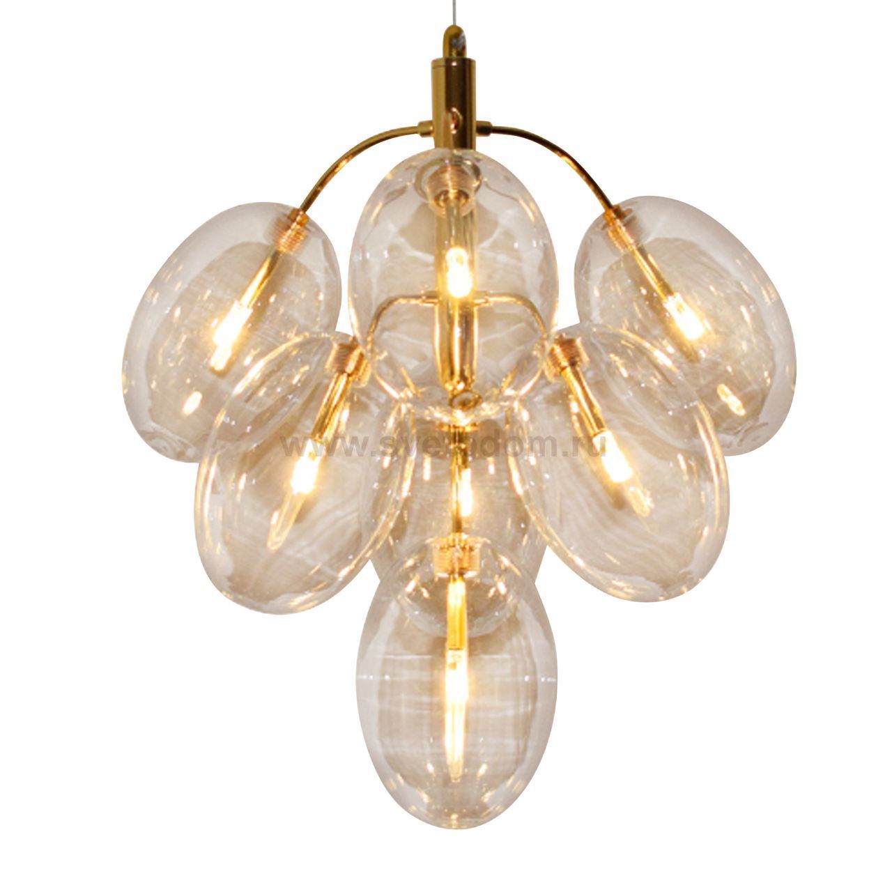 Подвесной светильник АМОС золото d55 h90 G4 7*3W (Led) Kink light 07654-7