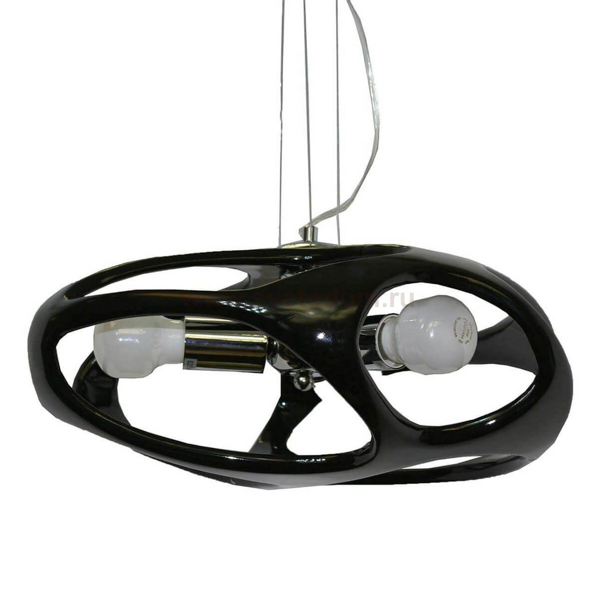Подвесной светильник ТИМОША черный D-45cm H-120cm E27 3*15w (лампами не комплектуется) Kink light 07733В,19