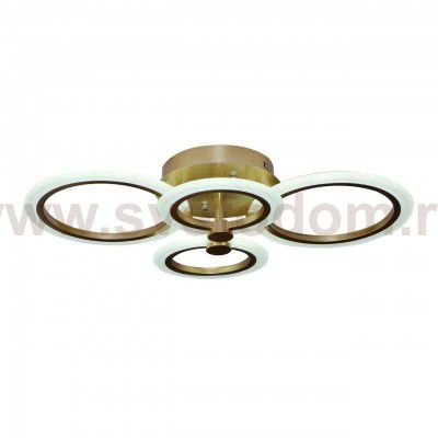 Светильник диммируемый САГА золото w58*47 h13 Led 25w (3000K) с пультом ДУ Kink light 07817,33(3000K)