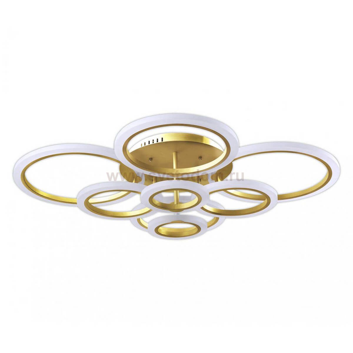 Люстра САГА матовое золото w95*81 h13 led 30w (3000K) Kink light 07821,33(3000K)