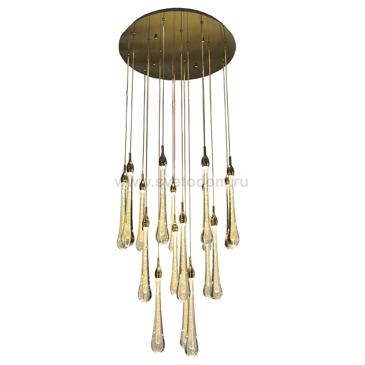 Подвесной светильник АСМЕР золото d50 h300 Led 54W (3000k) Kink light 07860-18A,33