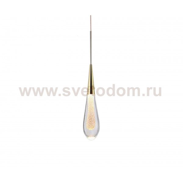 Подвесной светильник ГУТТА золото d10 h150 3w (3000k) Kink light 07861-1A,33