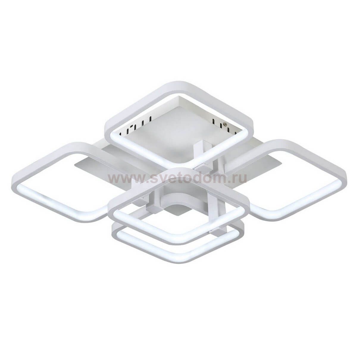 Светильник диммируемый потолочный КВАДРО белый w48*48 h15 Led 45W (4000K) с пультом ДУ Kink light 08112(4000K)