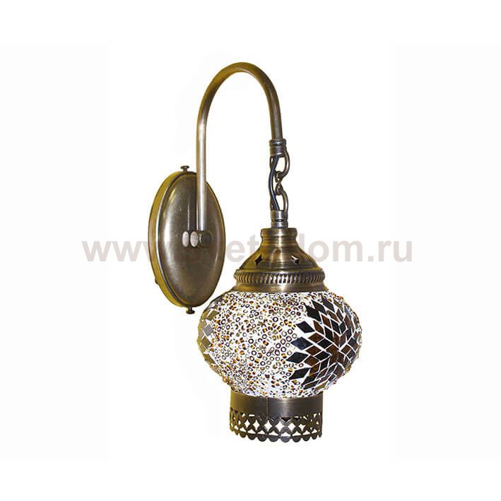 Светильник бра МАРОККО коричневый h-29. w12x24 Е14 1*40w Kink light 0812TA,04