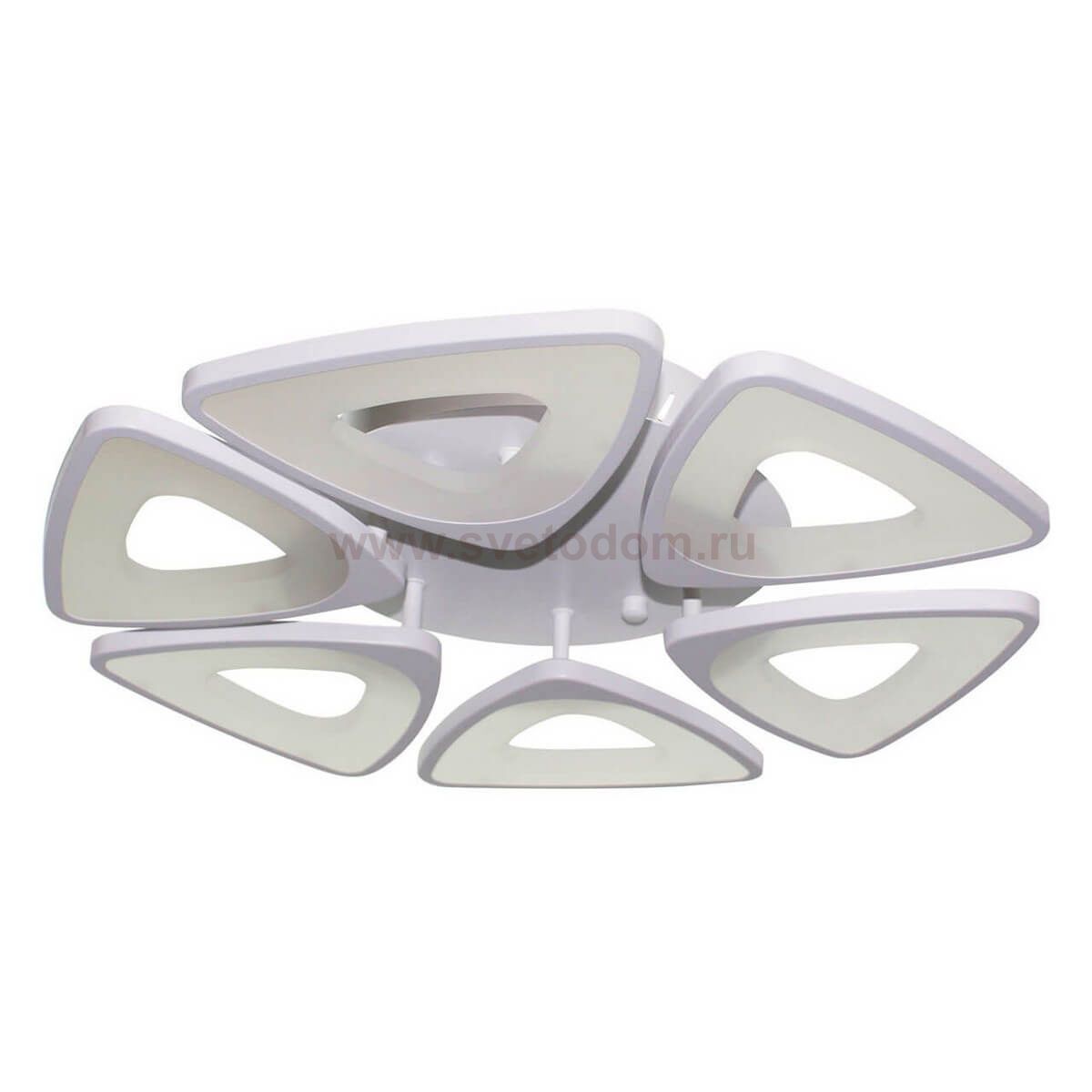 Светильник потолочный ТРИАДА диммируемый белый d-50 h-12 Led 72W (3000К-6000К) с пультом ДУ Kink light 08182D