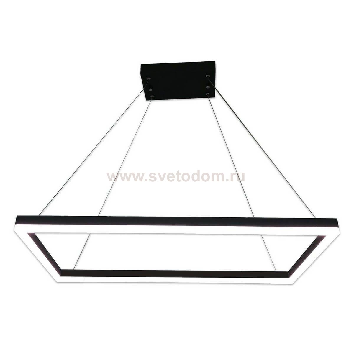 Подвесной светильник АЛЬТИС прямоугольный черный w80*40 h100 Led 40w ...