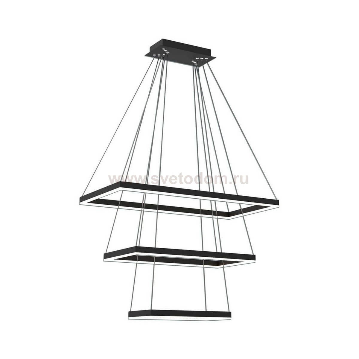 Подвесной светильник АЛЬТИС черный w80*40+60*30+40*20 h140 Led 85W (4000K) Kink light 08211-3,19(4000K)