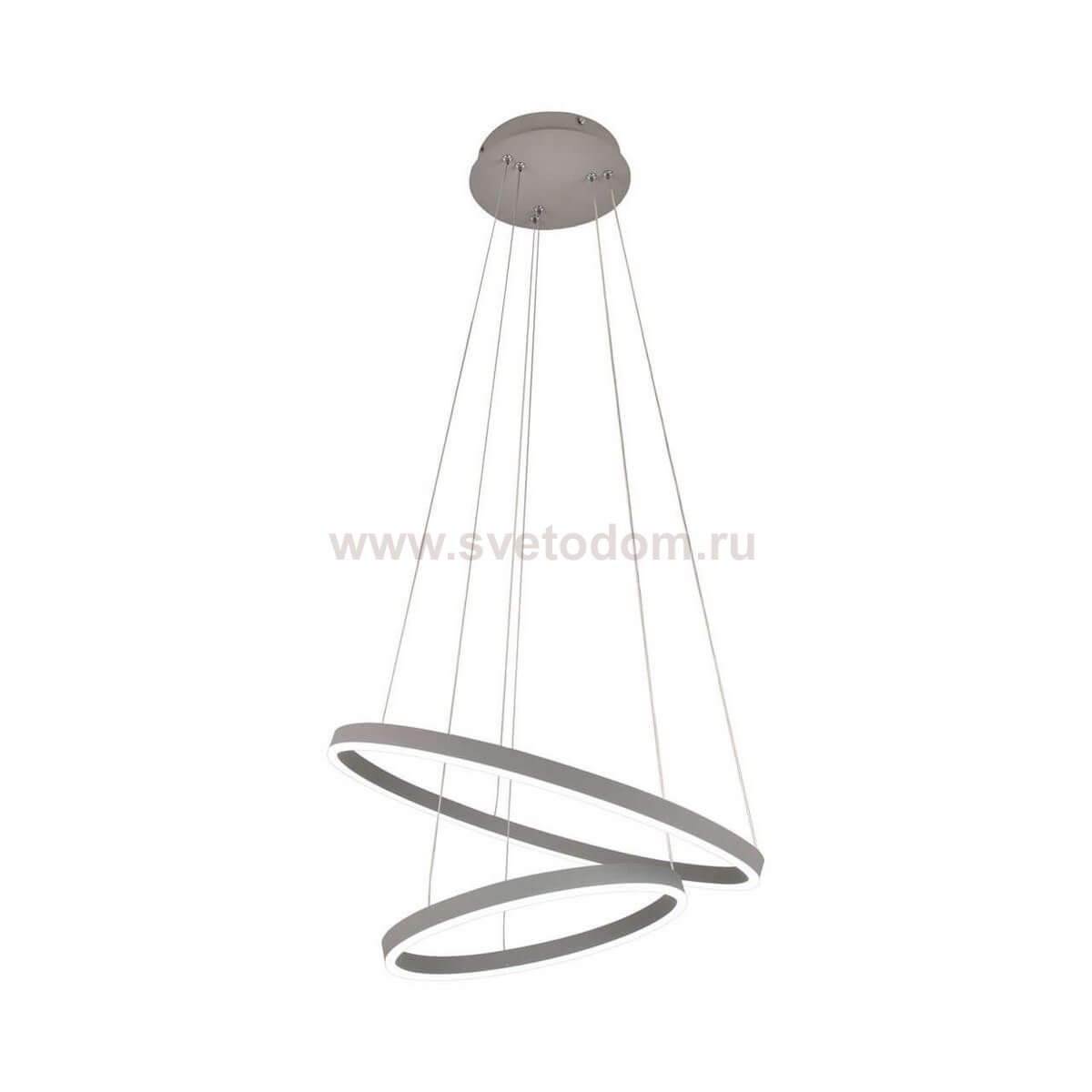 Подвесной светильник диммируемый ТОР серый d60+40 h110 Led 60W (4000K) с пультом ДУ Kink light 08219,16(4000K)
