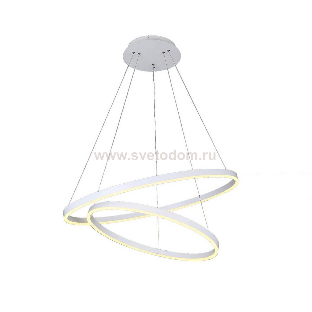 Подвесной светильник ТОР белый d80+60 h110 Led 86W (4000K) Kink light 08220,01(4000K)