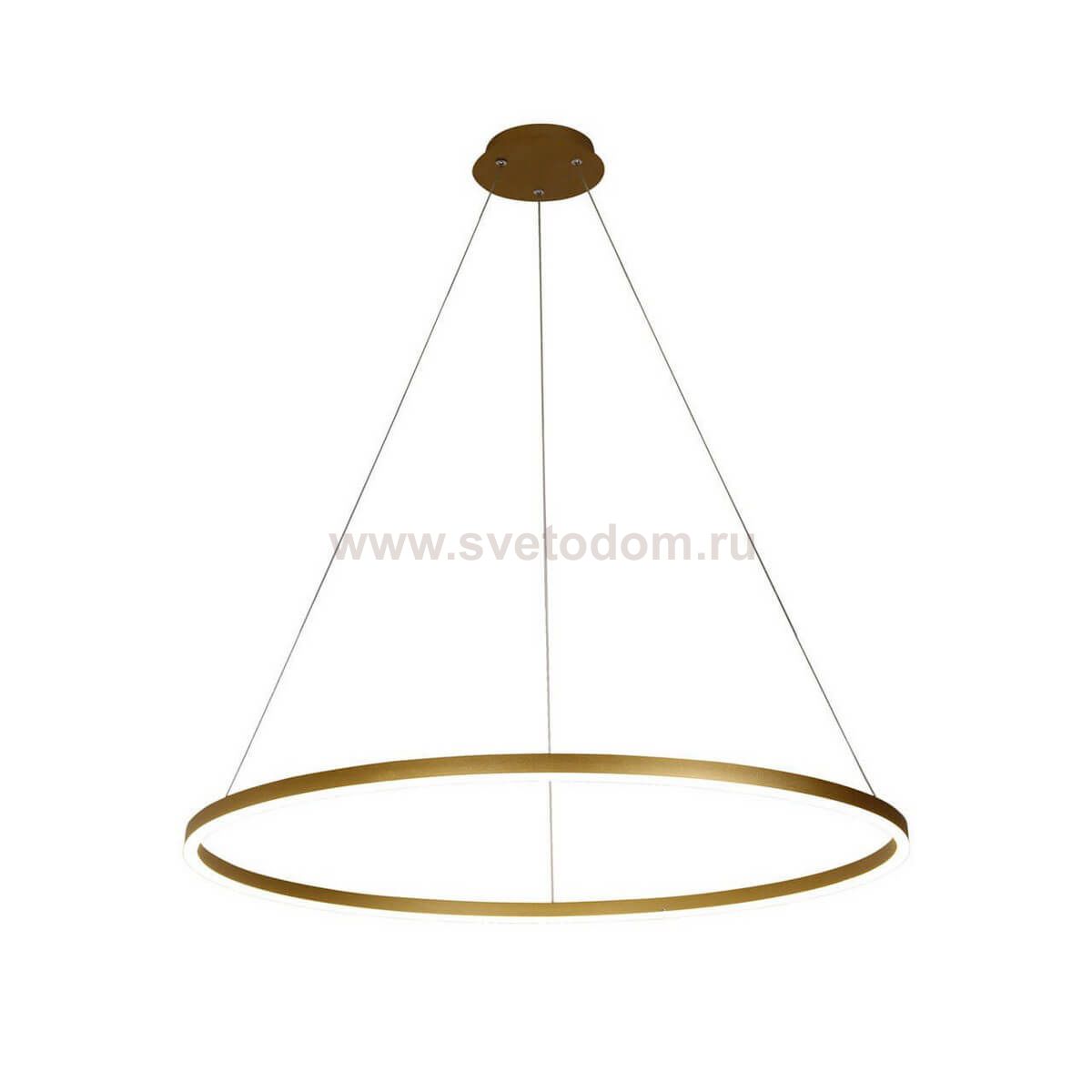 Подвесной светильник ТОР матовое золото d100 h120 Led 64W (3000K) Kink light 08228,33(3000K)