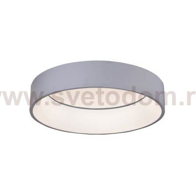 Светильник потолочный КРЕЙС диммируемый серый D60 h15 Led 72W (3000-6000K) с пультом ДУ Kink light 08507P,16