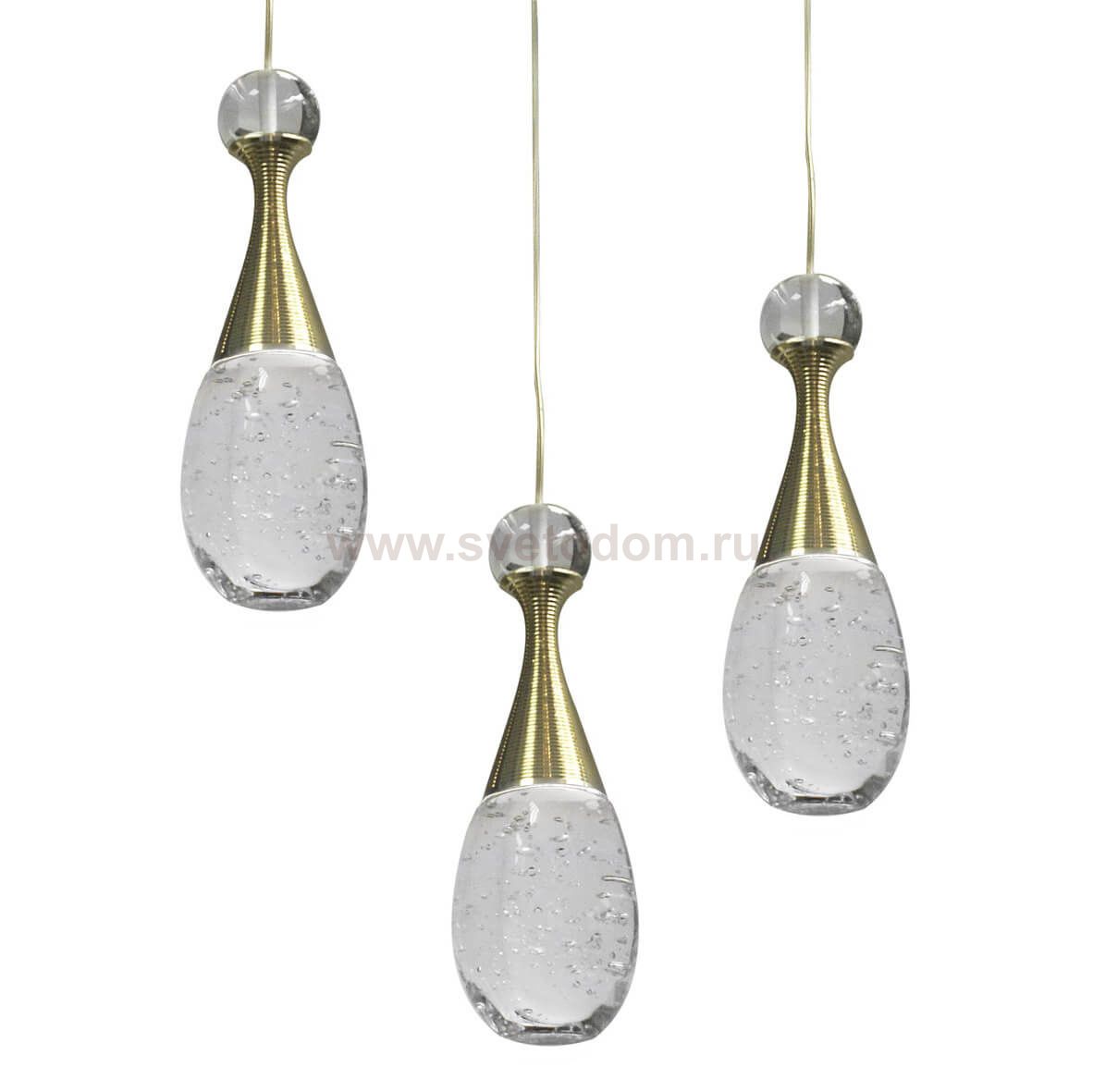 Подвесной светильник ФЛАКОН золото d-30 h-90 Led 18w (3000К) Kink light 08544(3000К)