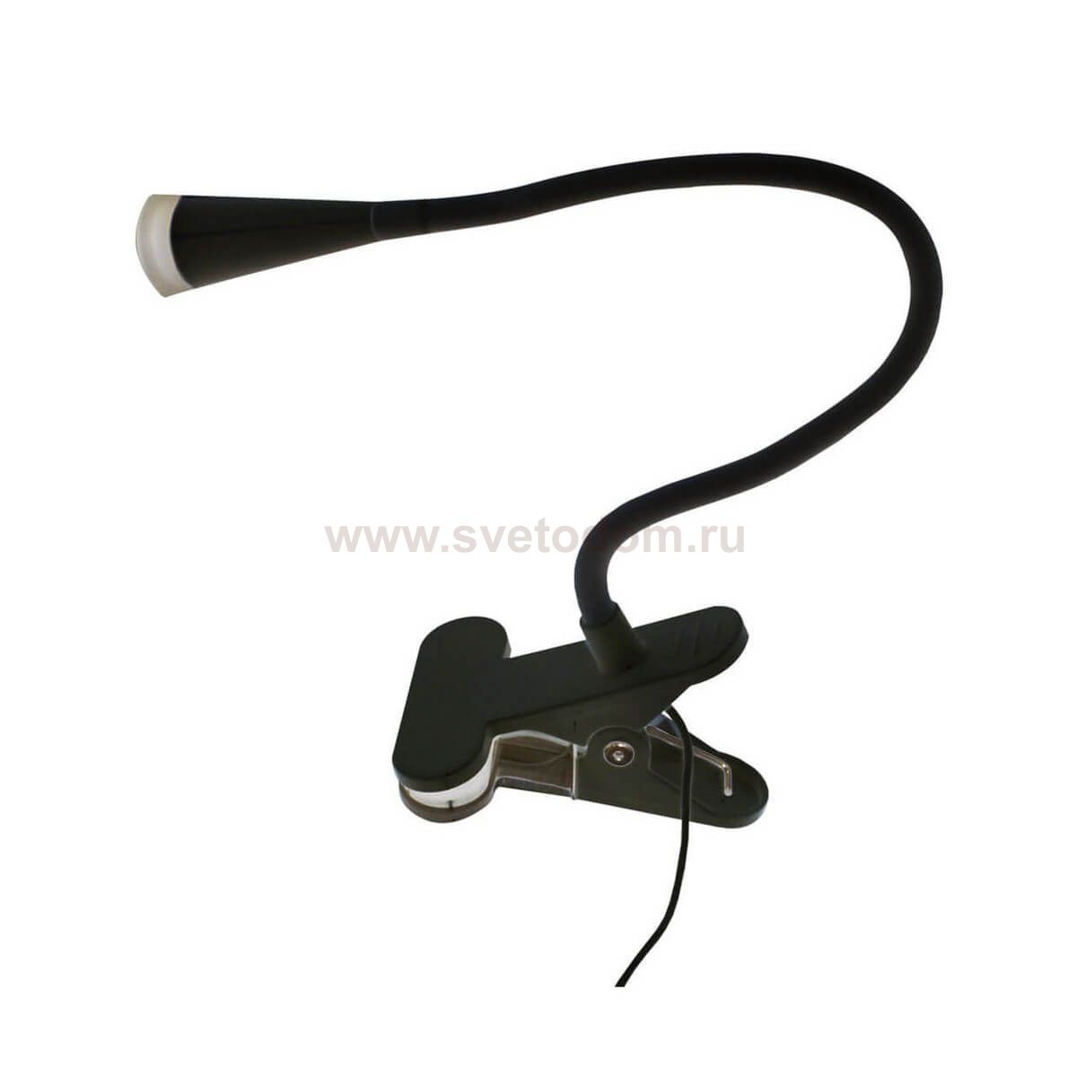 Подсветка ЛАЙТ w6*3 h11~46 Led 1*3w (3000K) на прищепке черная Kink light 08567,19(3000K)