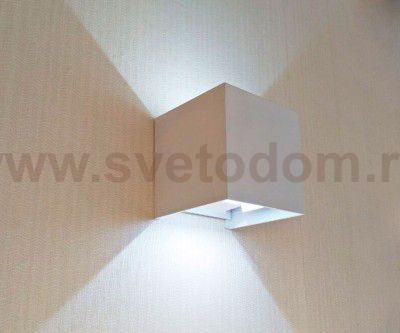 Светильник КУБ белый w10x10 h10 Led 6w (4000K) IP65 Kink light 08585,01(4000K)