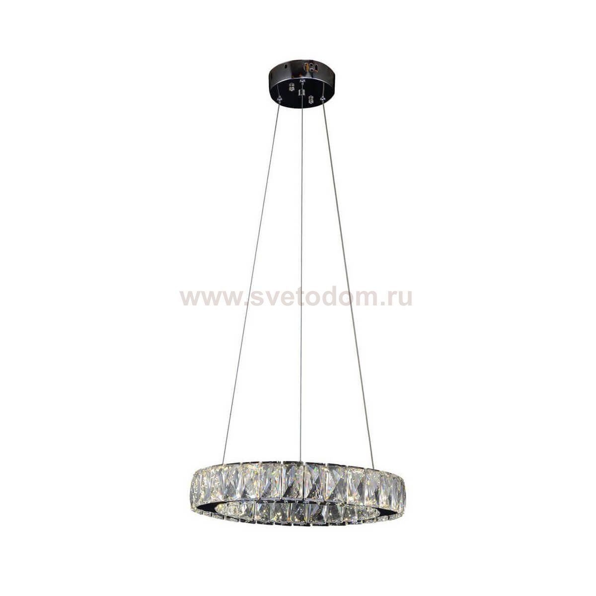 Подвесной светильник ТОР-КРИСТАЛЛ хром h120 d34 Led 24w (3000-6000K) с пультом ДУ Kink light 08610-2(3000-6000K)