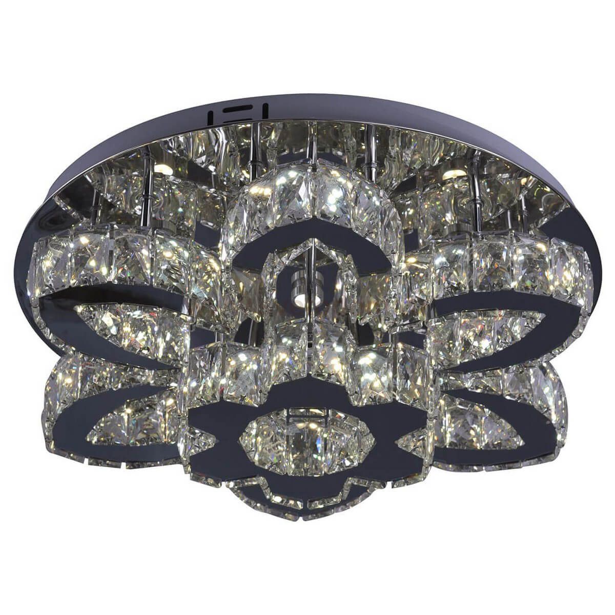 Люстра СТЕЛЛА-КРИСТАЛЛ хром h20 d50 Led 68W (3000-6000K) с пультом ДУ Kink light 08613(3000-6000K)