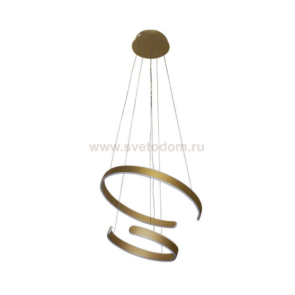 Подвесной светильник АЛЬЗИР золотой d60+40 h120 Led 50W (4000K) Kink light 08630-2a,33(4000K)