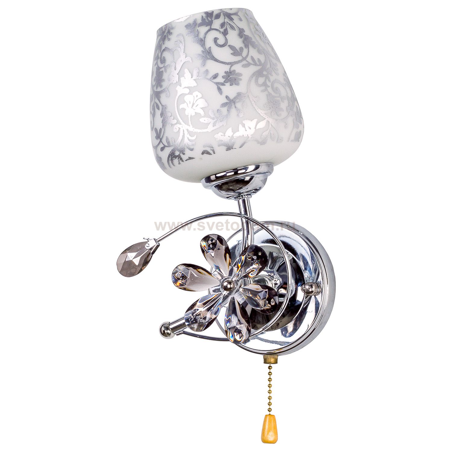 Настенный светильник Экономсвет 086HE/1wB CR WT