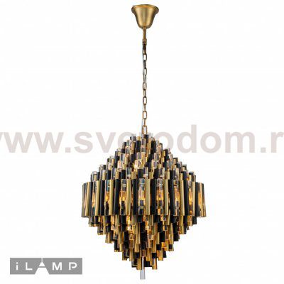Подвесная люстра iLamp Tribeca 097D-12 Matt Bronze&Black