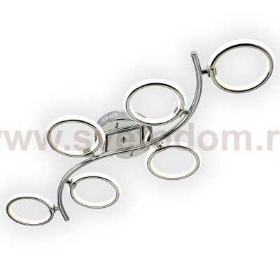 Люстра Геометрия 1-1659-6-CR Y LED