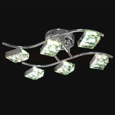 Люстра Геометрия 1-1663-6-CR Y LED