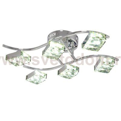 Люстра Геометрия 1-1663-6-CR Y LED