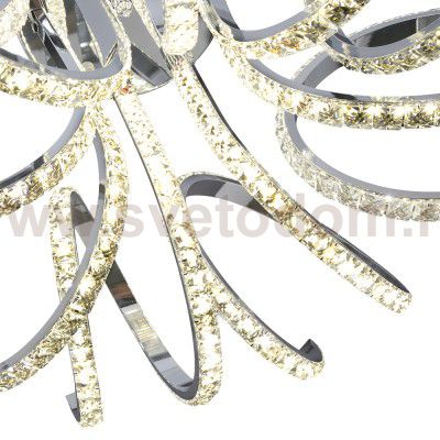 Люстра Геометрия 1-1672-8-CR Y LED