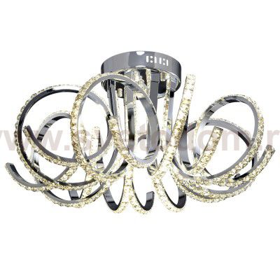 Люстра Геометрия 1-1672-8-CR Y LED