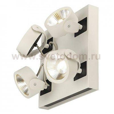 1000120 SLV KALU 4 SQUARE LED светильник накладной с COB LED 60Вт, 3000К, 4000лм, 24°, белый/ черный