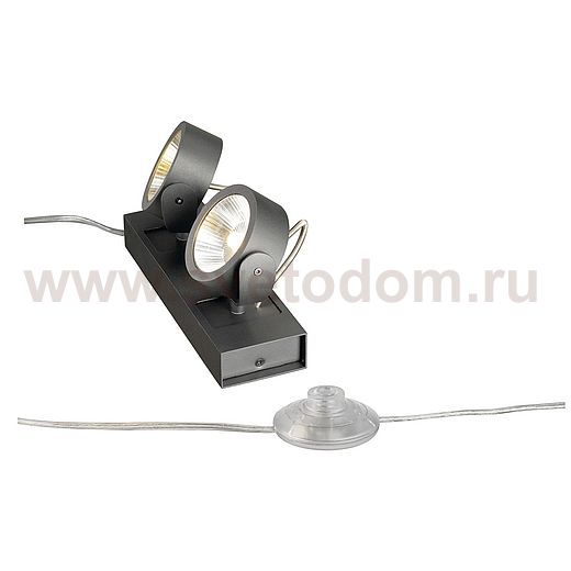1000125 SLV KALU 2 LED FLOOR светильник напольный с COB LED 34Вт, 3000К, 2000лм, 24°, черный