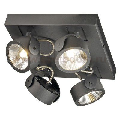 1000135 SLV KALU 4 SQUARE LED светильник накладной с COB LED 60Вт, 3000К, 4000лм, 60°, черный