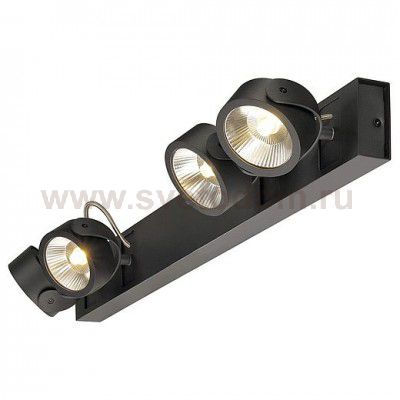1000137 SLV KALU 4 LONG LED светильник накладной с COB LED 60Вт, 3000К, 4000лм, 60°, черный