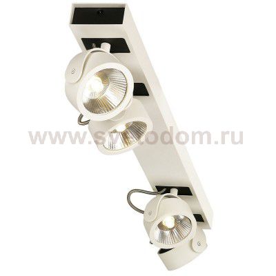 1000138 SLV KALU 4 LONG LED светильник накладной с COB LED 60Вт, 3000К, 4000лм, 60°, белый/ черный