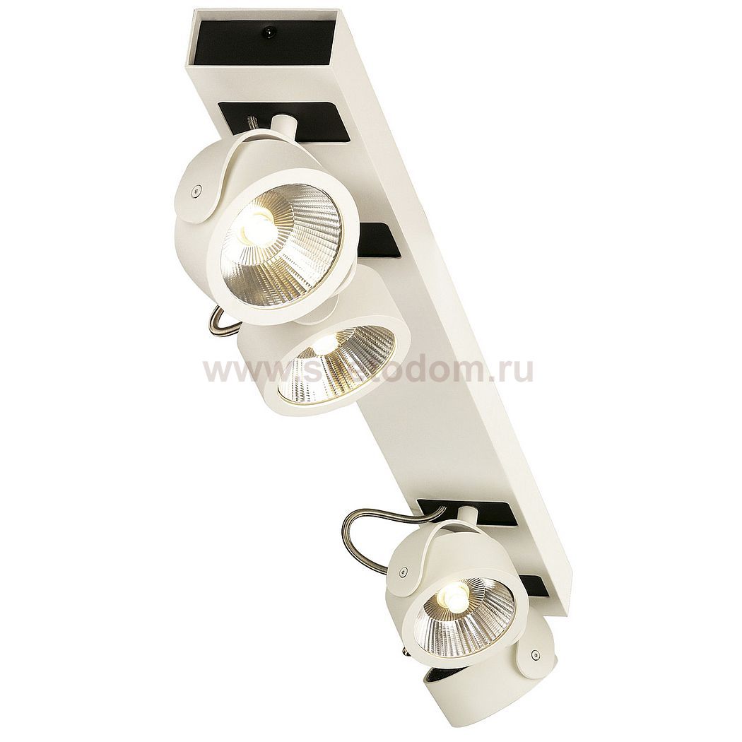 1000138 SLV KALU 4 LONG LED светильник накладной с COB LED 60Вт, 3000К, 4000лм, 60°, белый/ черный