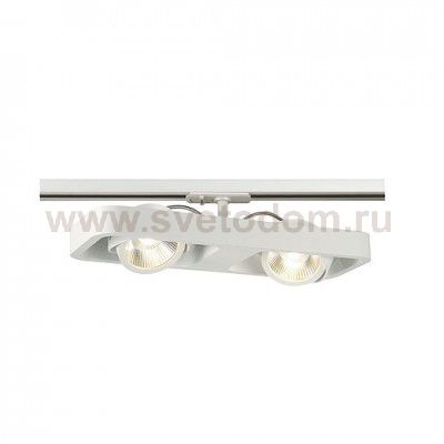 1000407 SLV 1PHASE-TRACK, LYNAH DOUBLE светильник c LED 32Вт, 3000К, 2000лм, 24°, белый