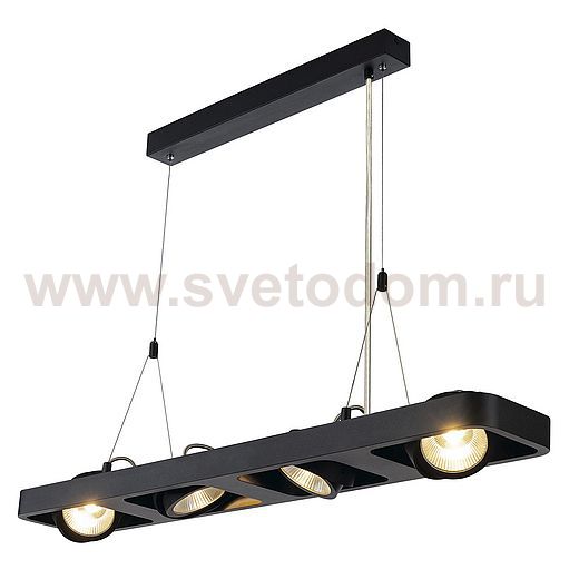 1000412 SLV LYNAH QUAD светильник подвесной c LED 64Вт, 3000K, 4000лм, 24°, черный