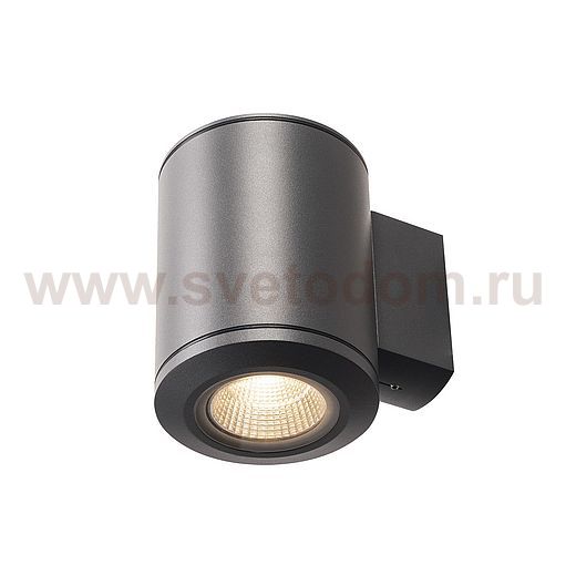 1000448 SLV POLE PARC WL светильник настенный IP44 c LED 28Вт, 3000K, 2900лм, черный