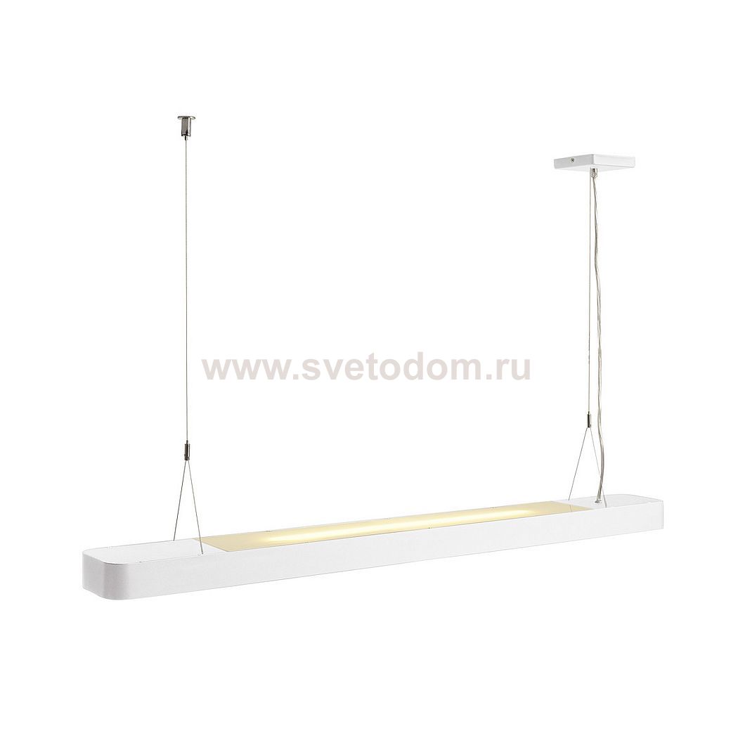 1000452 SLV WORKLIGHT DALI SENSOR PD светильник подвесной с LED 54Вт, 3000K, 1800лм+3600лм, белый