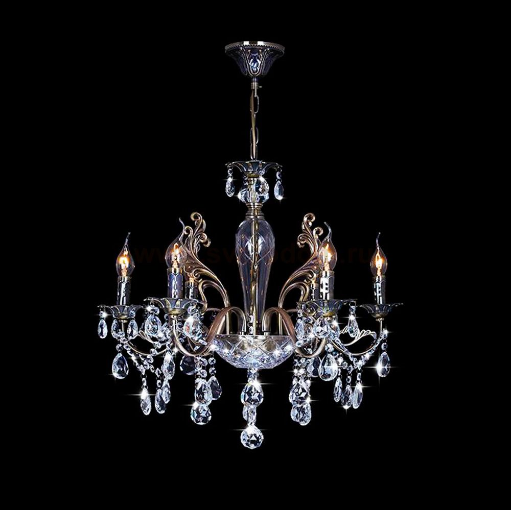 Люстра Eurosvet 10004/6 античная бронза Strotskis