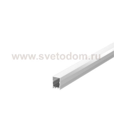 1000511 SLV GRAZIA 20, профиль накладной стандарт с желобками, 2 м, без экрана, алюминий