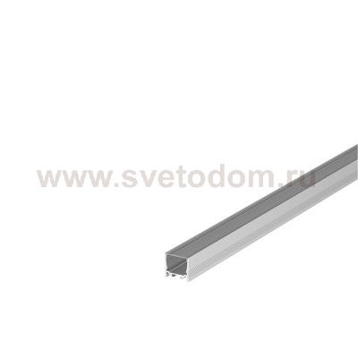 1000511 SLV GRAZIA 20, профиль накладной стандарт с желобками, 2 м, без экрана, алюминий