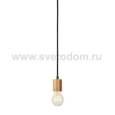 1000582 SLV FITU Е27 PD-2 светильник подвесной 5m для лампы Е27 60Вт макс., без основания, бамбук светлый