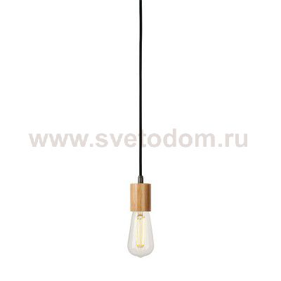1000582 SLV FITU Е27 PD-2 светильник подвесной 5m для лампы Е27 60Вт макс., без основания, бамбук светлый