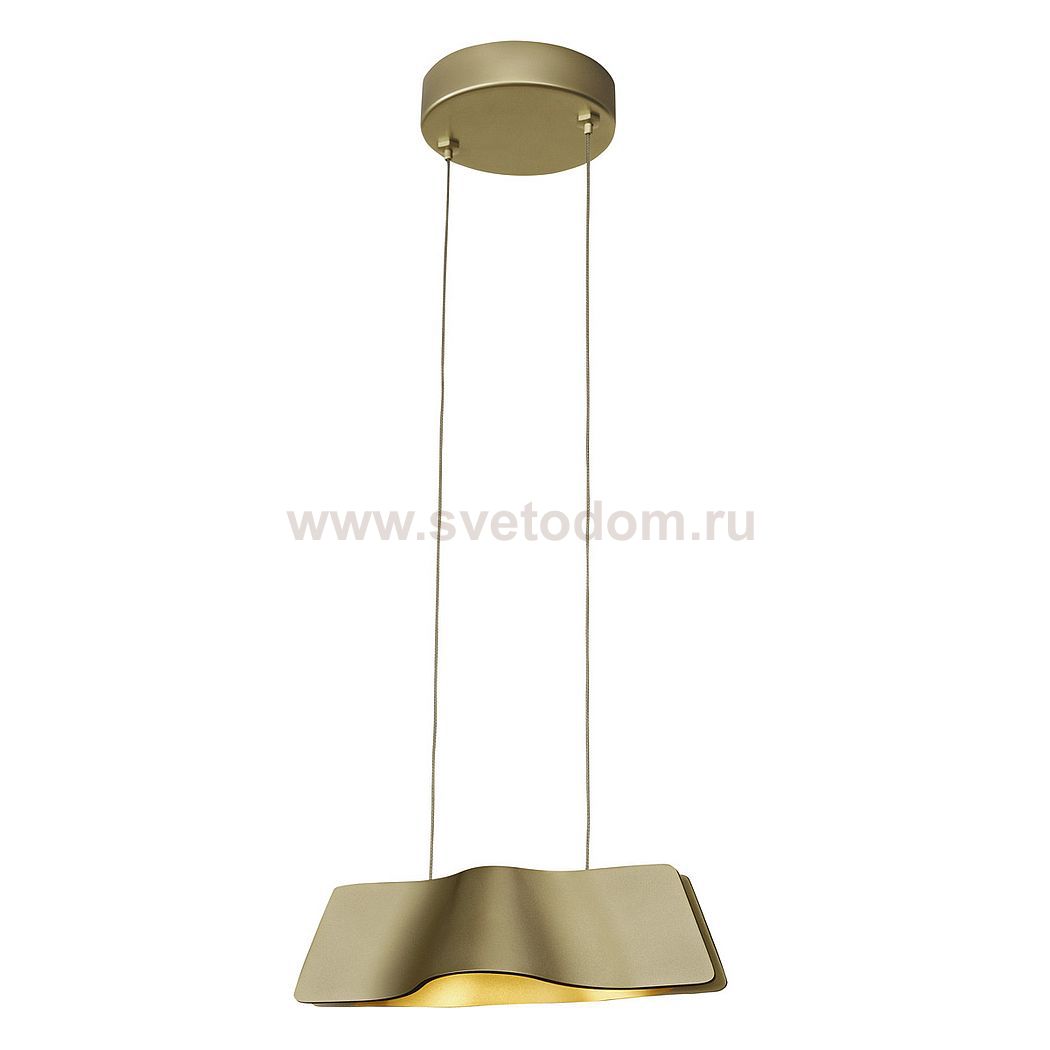 1000643 SLV WAVE 25  Dim to Warm светильник подвесной с LED 12Вт, 2000-3000K, 440лм, латунь