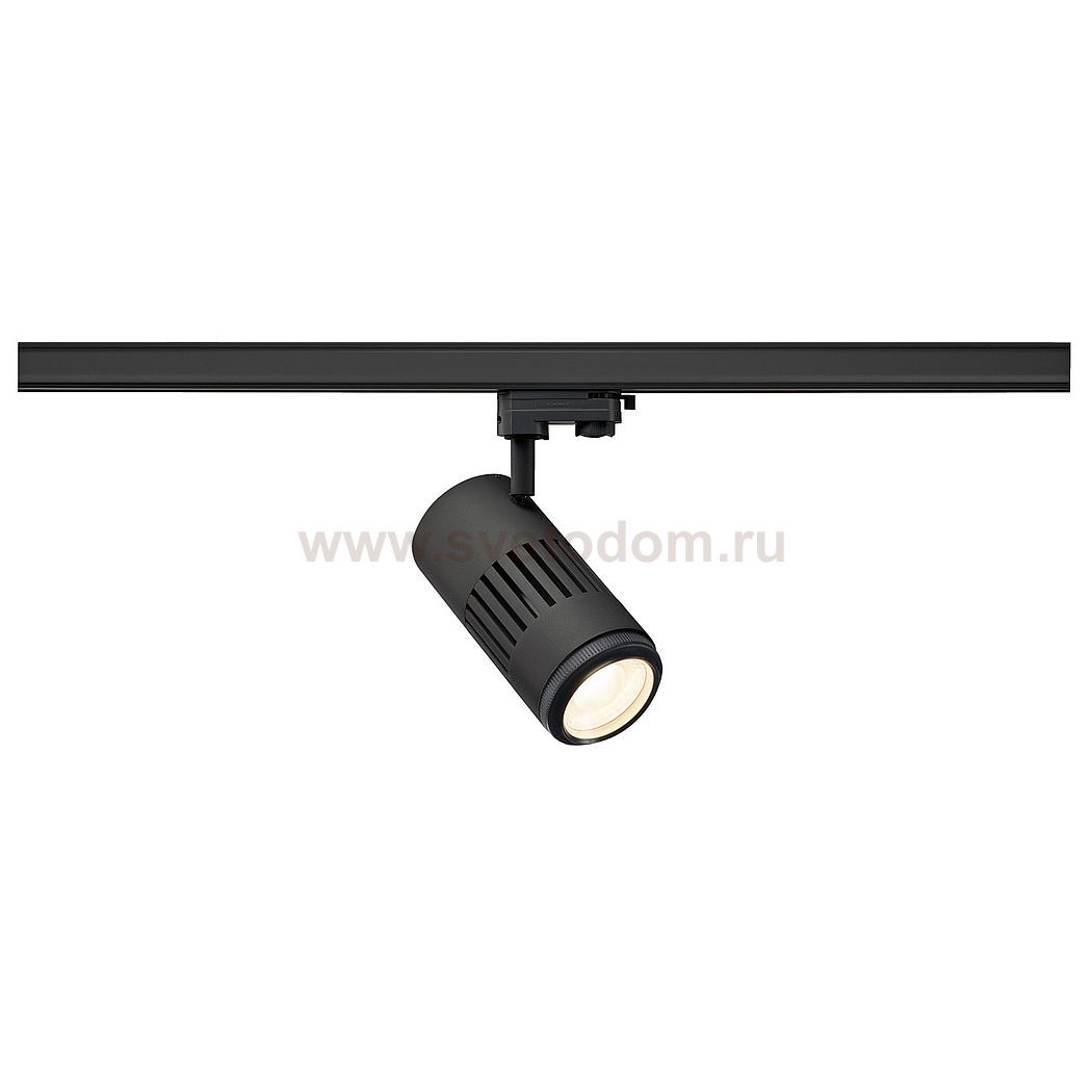 1000656 SLV 3Ph, STRUCTEC LED ZOOMING LENS светильник c LED 35Вт, 3000K, 2960-3120лм, 20°-60°, CRI>90, черный