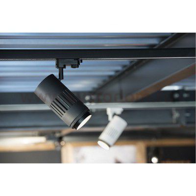 1000656 SLV 3Ph, STRUCTEC LED ZOOMING LENS светильник c LED 35Вт, 3000K, 2960-3120лм, 20°-60°, CRI>90, черный
